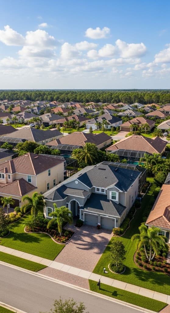 Fresh residential re-roof on a South Florida home