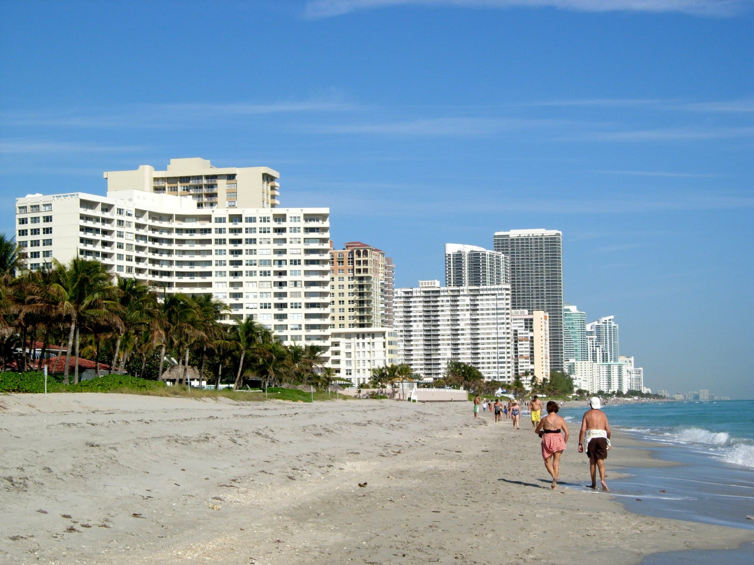 Hallandale Beach, Broward County, Florida — coastal street scene