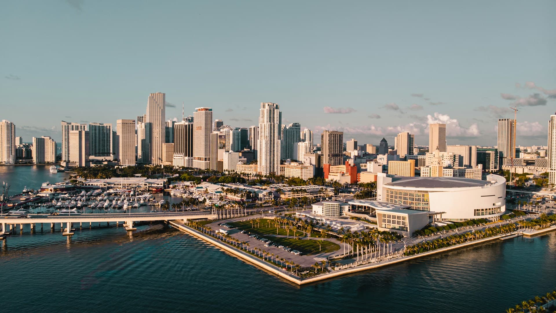 Miami skyline at sunrise — Miami-Dade County, Florida